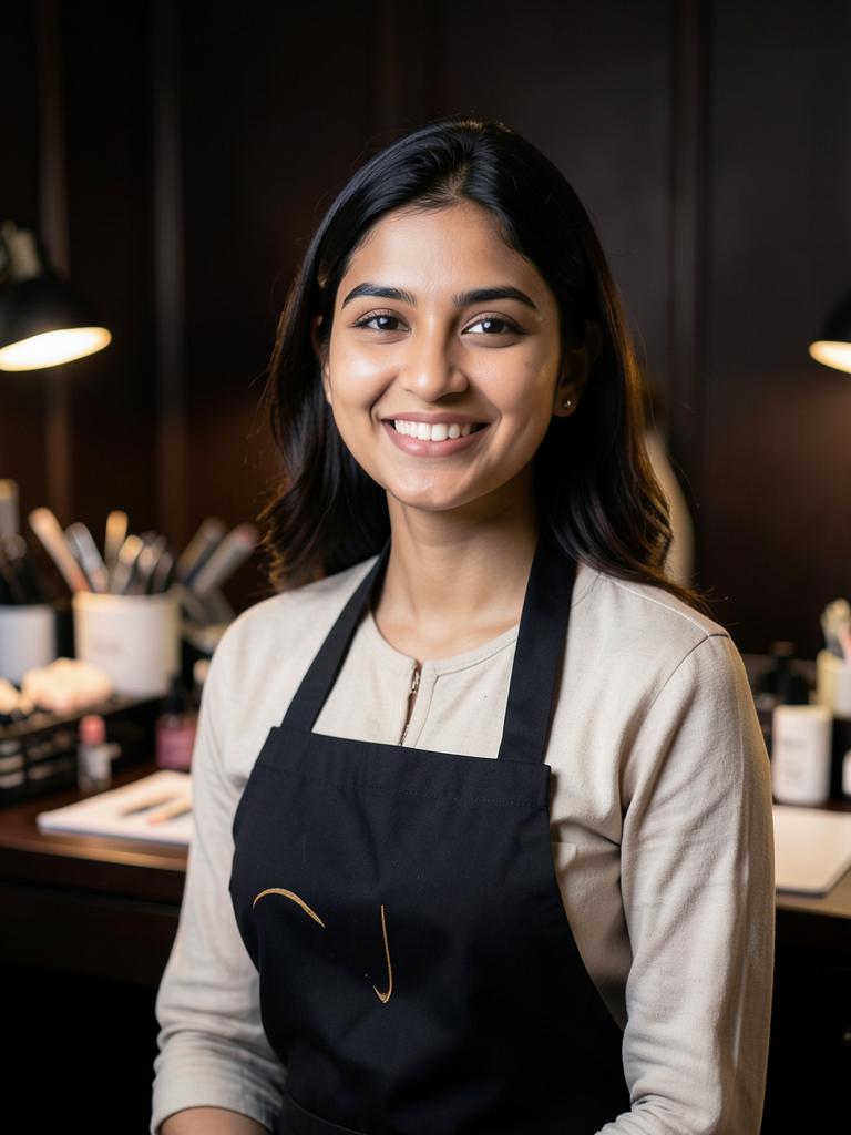 Kajal Gupta, nail technician at Dhun Unisex Salon Kharghar