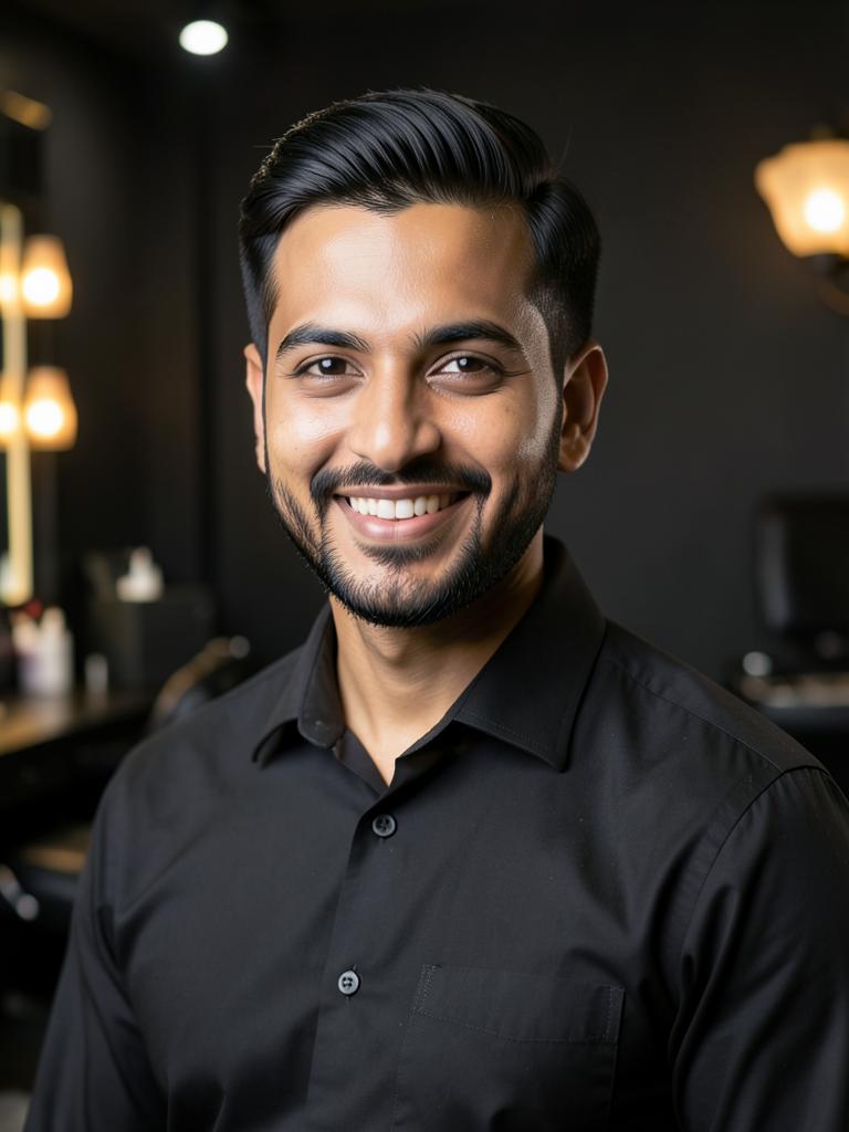 Rahul Yadav, men's grooming specialist at Dhun Unisex Salon Kharghar